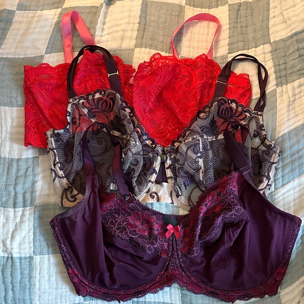 Set of 3 Adore Me Bras NWOT